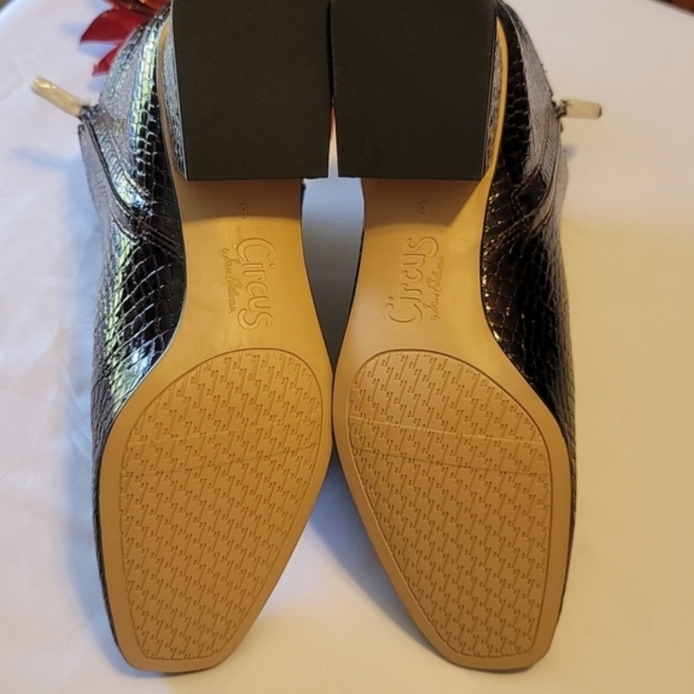 Circus by Sam Edelman Burgundy Daysi Croc Print Booties Size 8 - Picture 4 of 6